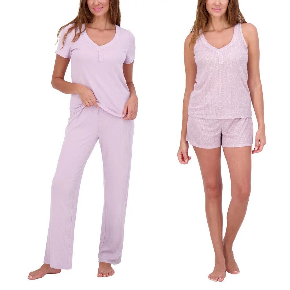 Live2Lounge Women’s 4-piece Pointelle Lounge Set NEW